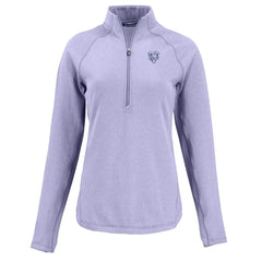 Chicago Bears Cutter & Buck Women's Peshastin Eco Fleece Recycled Half-Zip Top Purple - NFL
