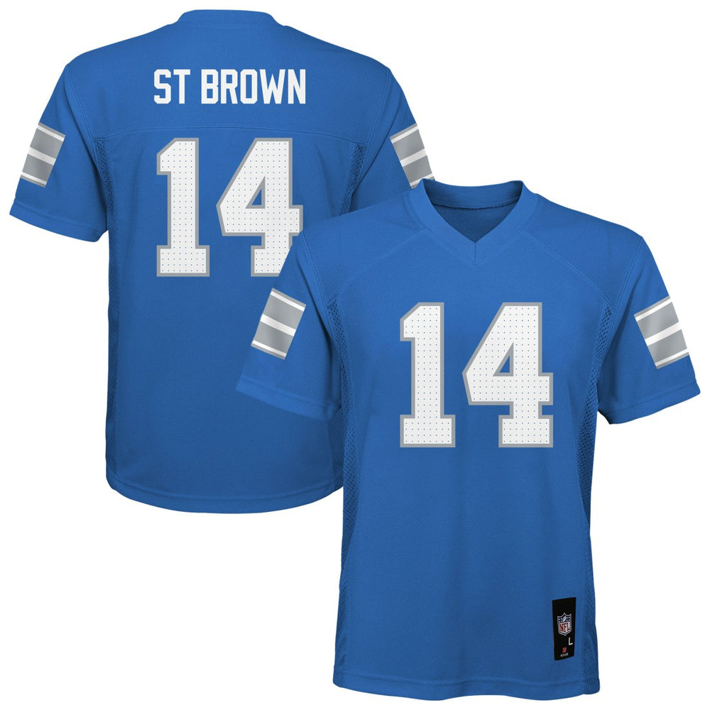 Amon-Ra St. Brown Detroit Lions Outerstuff Preschool Replica Player Jersey Blue - NFL