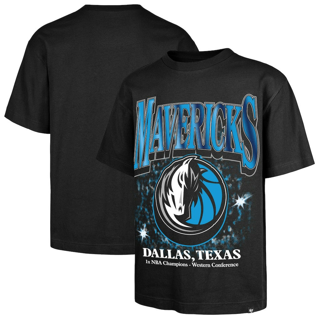 47 brand - Dallas Mavericks '47 Past Champs Collection Flashbulb Foundation T-Shirt - Black
