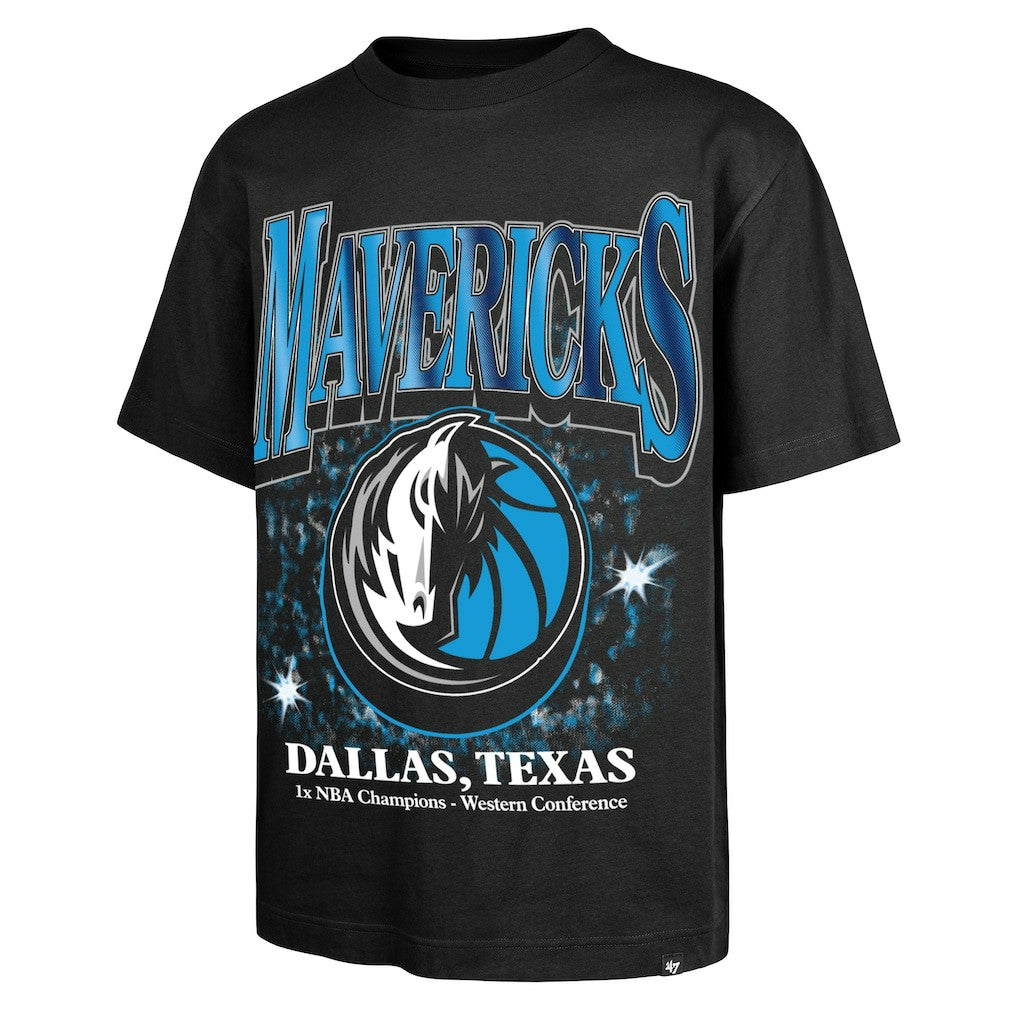 47 brand - Dallas Mavericks '47 Past Champs Collection Flashbulb Foundation T-Shirt - Black