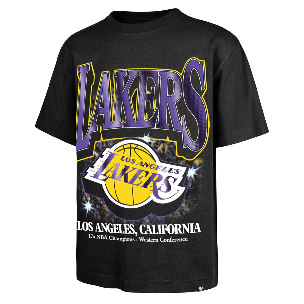 47 brand - Los Angeles Lakers '47 Past Champs Collection Flashbulb Foundation T-Shirt - Black