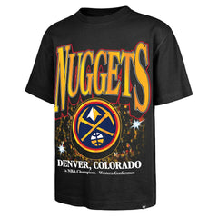 47 brand - Denver Nuggets '47 Past Champs Collection Flashbulb Foundation T-Shirt - Black