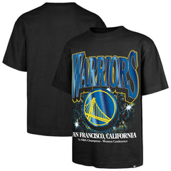 47 brand - Golden State Warriors '47 Past Champs Collection Flashbulb Foundation T-Shirt - Black