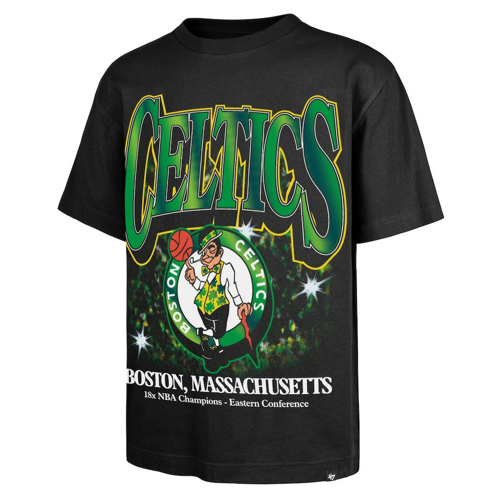 47 brand - Boston Celtics '47 Past Champs Collection Flashbulb Foundation T-Shirt - Black