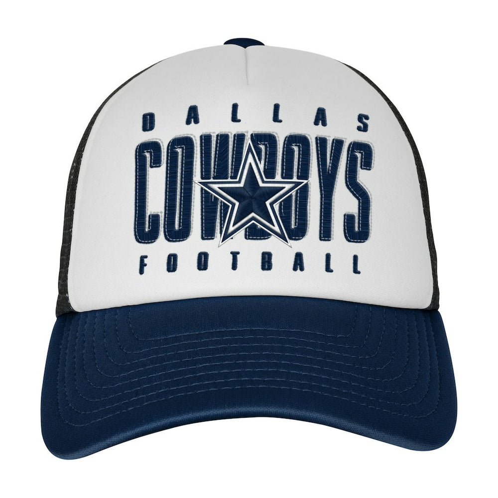 Dallas Cowboys Outerstuff Youth Essentials Trucker Adjustable Hat White - NFL