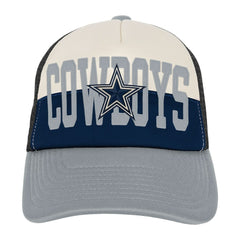 Dallas Cowboys Outerstuff Modern Fan Trucker Adjustable Hat White/Navy - NFL