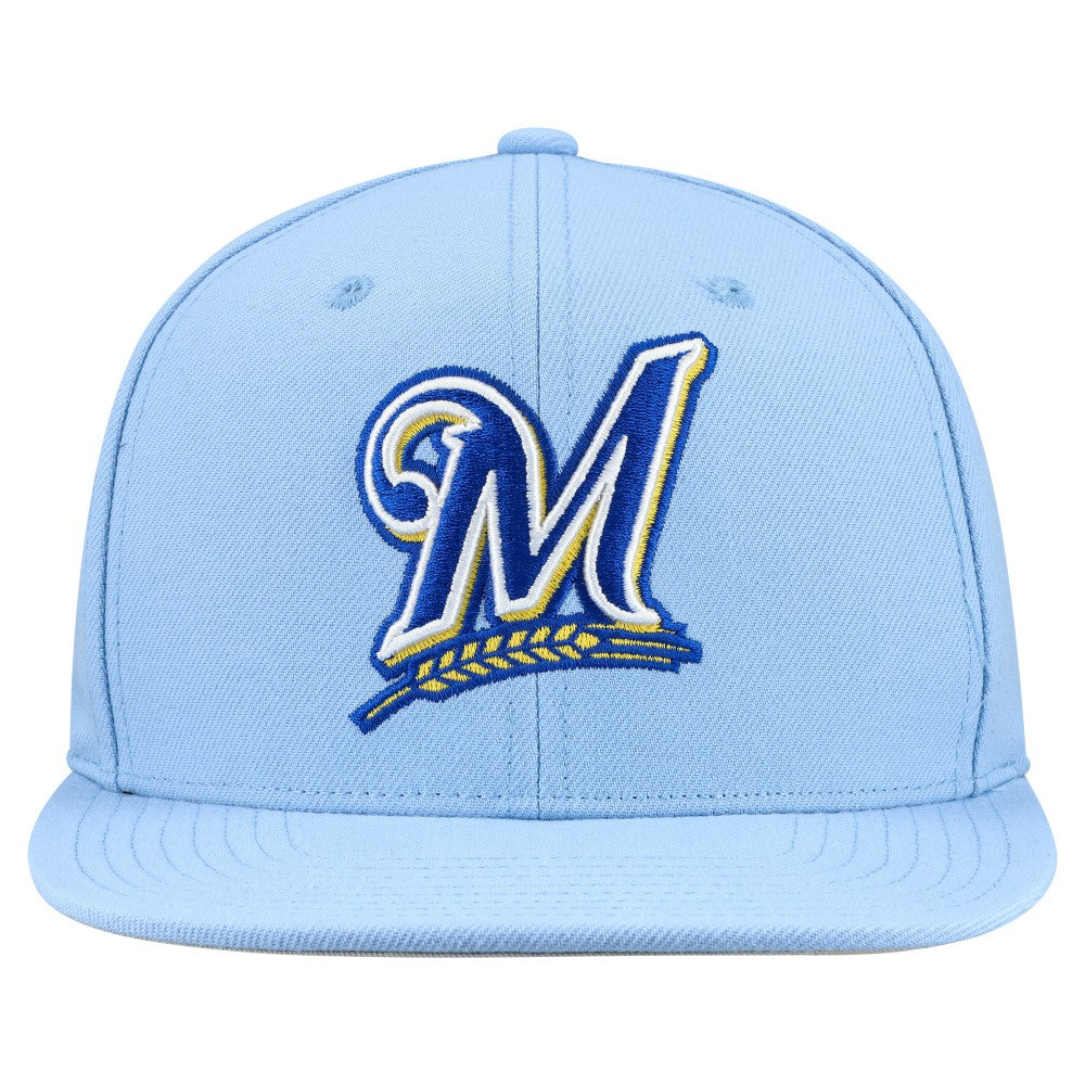 Milwaukee Brewers Mitchell & Ness Cooperstown Collection Basic Flip Snapback Hat Near Me