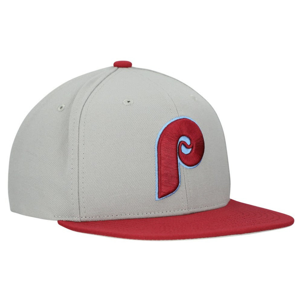 Philadelphia Phillies Mitchell & Ness Cooperstown Collection Basic Flip Snapback Hat On Sale