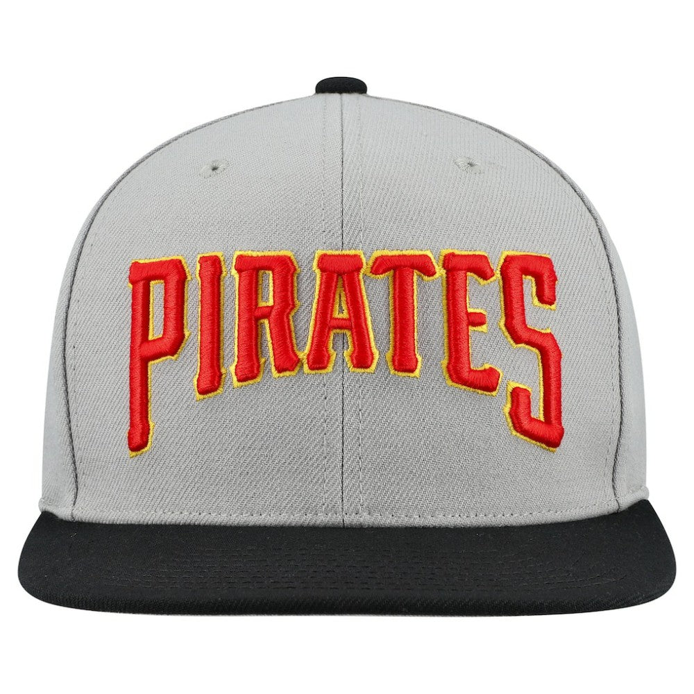 Pittsburgh Pirates Mitchell & Ness Cooperstown Collection Basic Flip Snapback Hat Lifestyle
