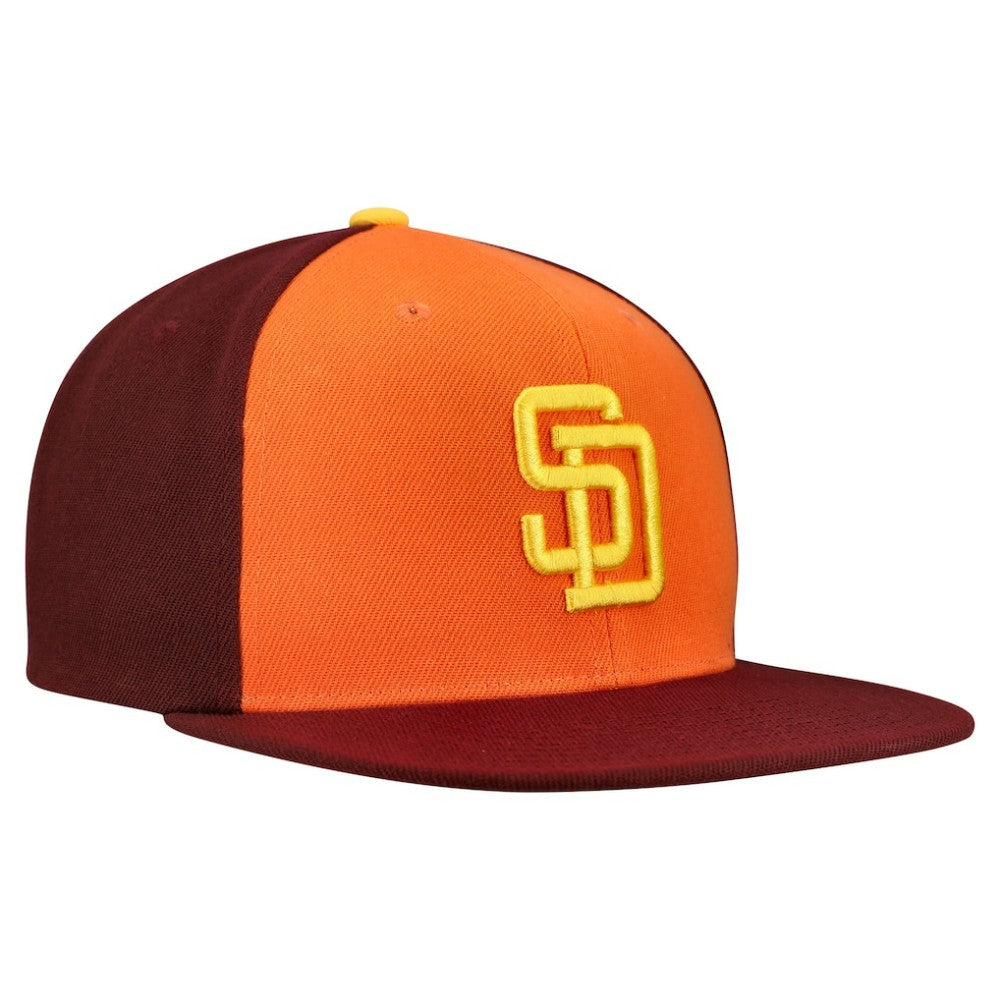 San Diego Padres Mitchell & Ness Cooperstown Collection Basic Flip Snapback Hat On Sale