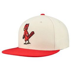 St. Louis Cardinals Mitchell & Ness Cooperstown Collection Basic Flip Snapback Hat Clearance