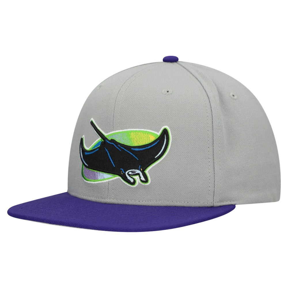 Tampa Bay Rays Mitchell & Ness Cooperstown Collection Basic Flip Snapback Hat for sale