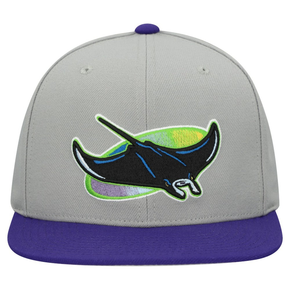 Tampa Bay Rays Mitchell & Ness Cooperstown Collection Basic Flip Snapback Hat for sale