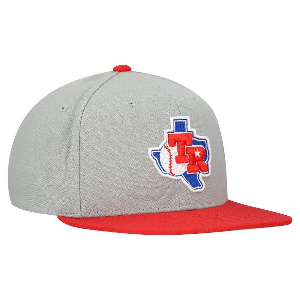 Texas Rangers Mitchell & Ness Cooperstown Collection Basic Flip Snapback Hat discount