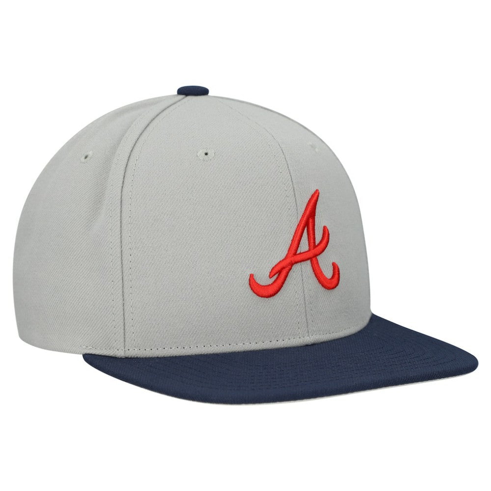 Atlanta Braves Mitchell & Ness Basic Flip Snapback Hat Online