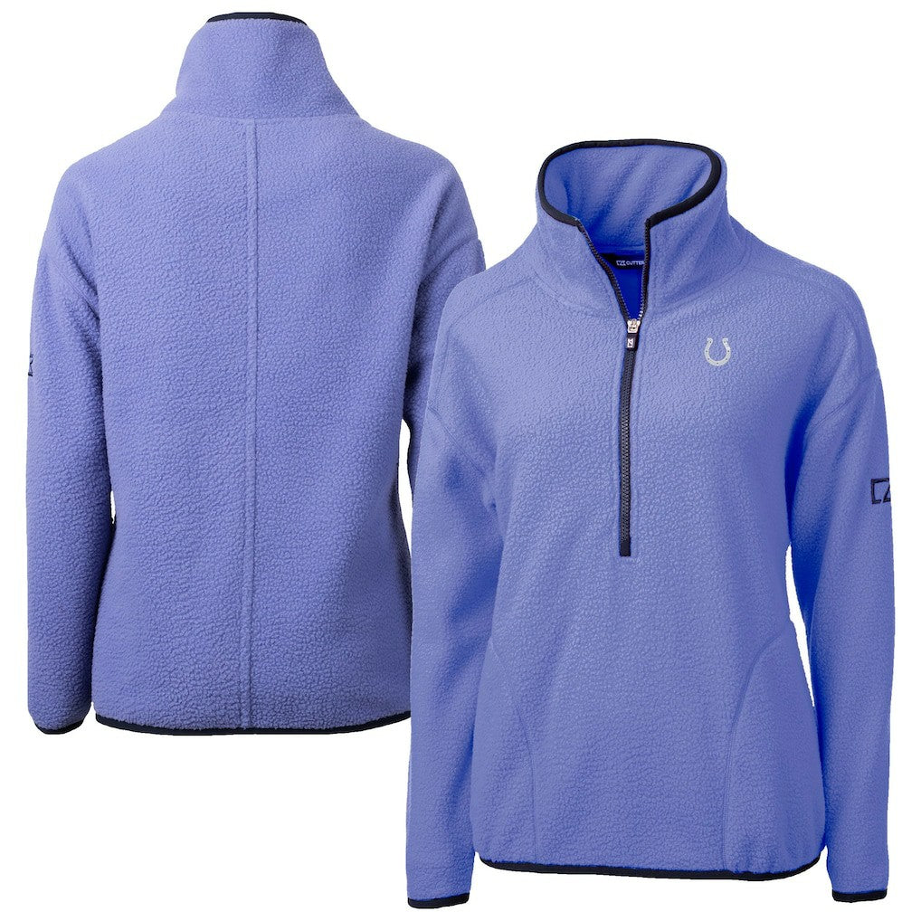 Indianapolis Colts Cutter & Buck Women's Cascade Eco Fleece Half-Zip Jacket Lavender - NFL