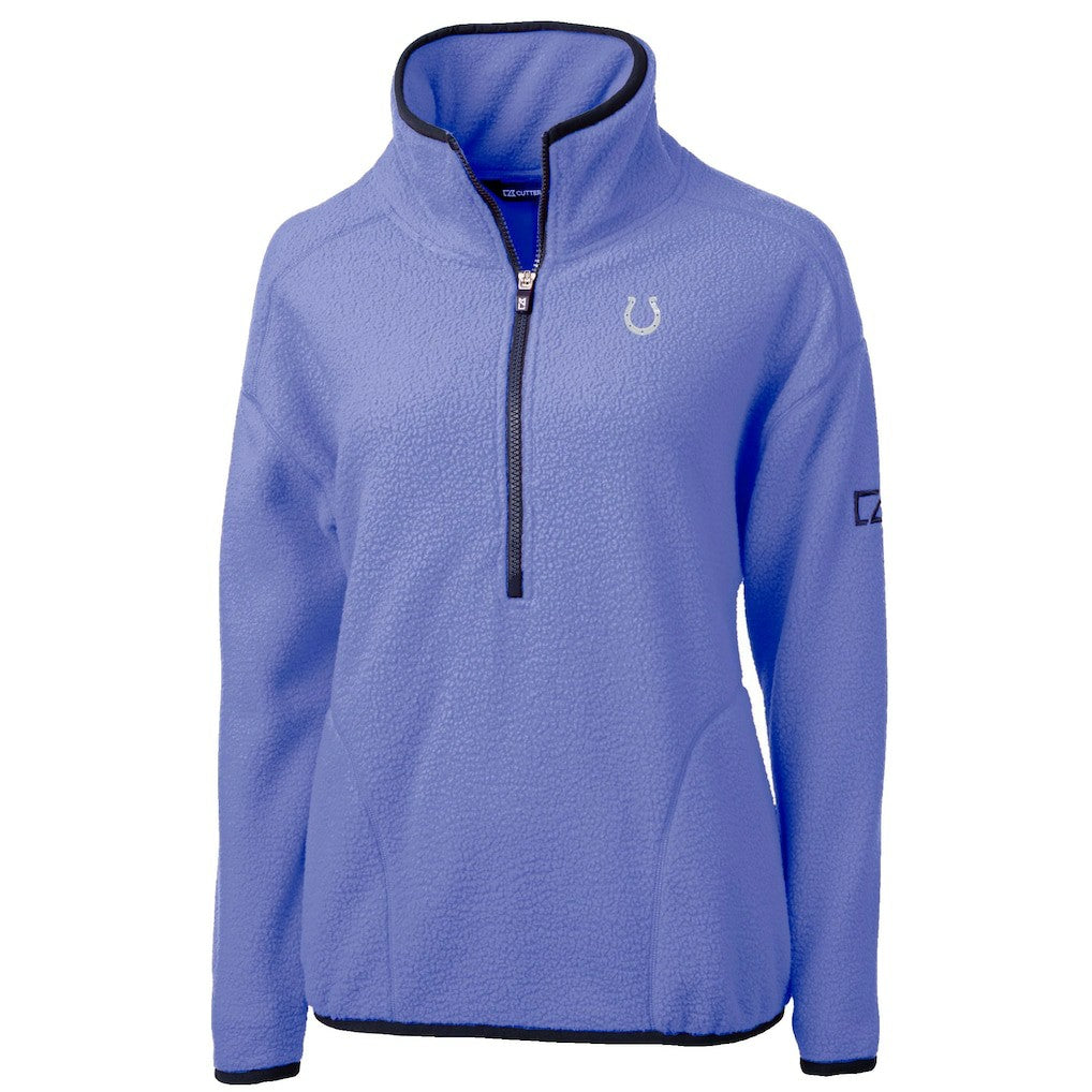 Indianapolis Colts Cutter & Buck Women's Cascade Eco Fleece Half-Zip Jacket Lavender - NFL