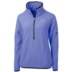 Las Vegas Raiders Cutter & Buck Women's Cascade Eco Fleece Half-Zip Jacket Lavender - NFL
