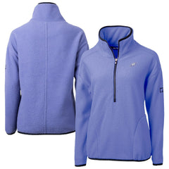 Philadelphia Eagles Cutter & Buck Women's Cascade Eco Fleece Half-Zip Jacket Lavender - NFL