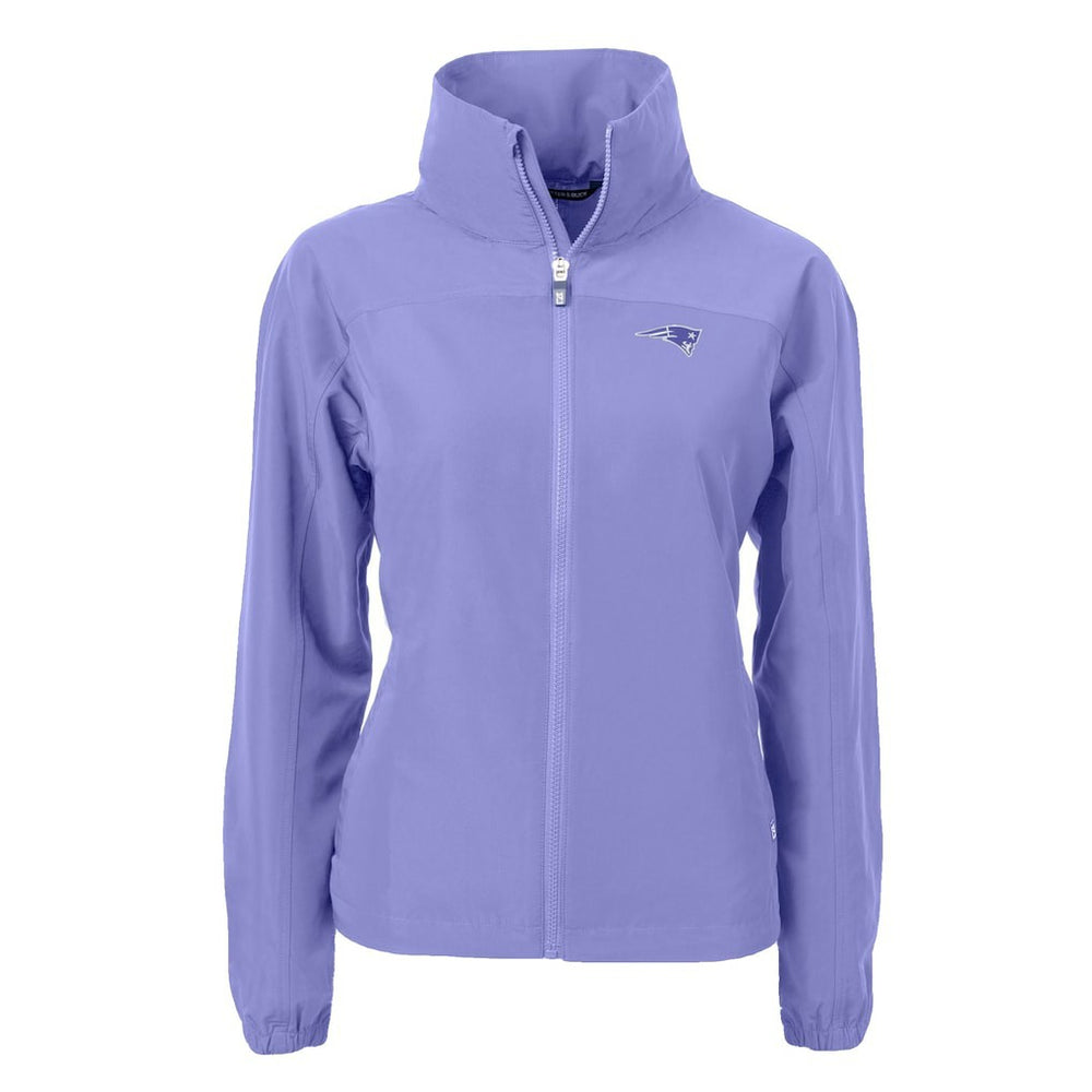 New England Patriots Cutter & Buck Women's Charter Eco Recycled Full-Zip Jacket Purple - NFL