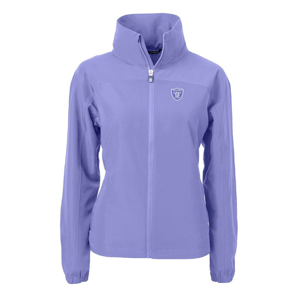 Las Vegas Raiders Cutter & Buck Women's Charter Eco Recycled Full-Zip Jacket Purple - NFL