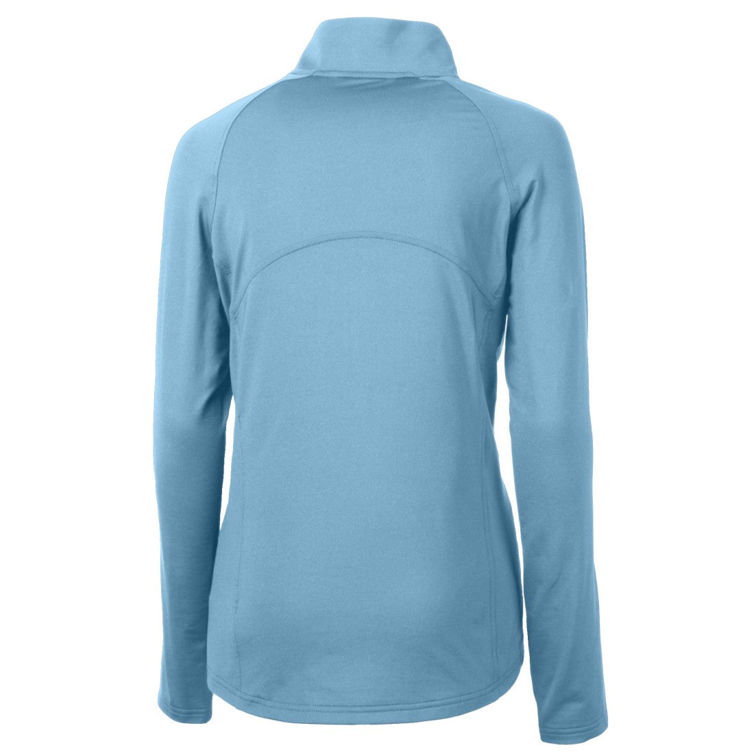 Tampa Bay Buccaneers Cutter & Buck Women's Adapt Eco Knit Stretch Recycled Half-Zip Top Powder Blue - NFL