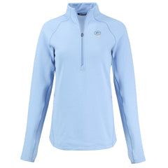 Green Bay Packers Cutter & Buck Women's Peshastin Eco Fleece Recycled Half-Zip Top Powder Blue - NFL