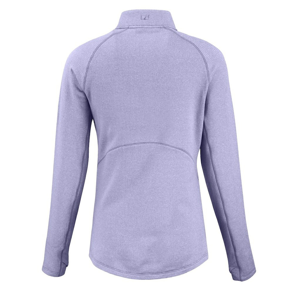 Las Vegas Raiders Cutter & Buck Women's Peshastin Eco Fleece Recycled Half-Zip Top Purple - NFL