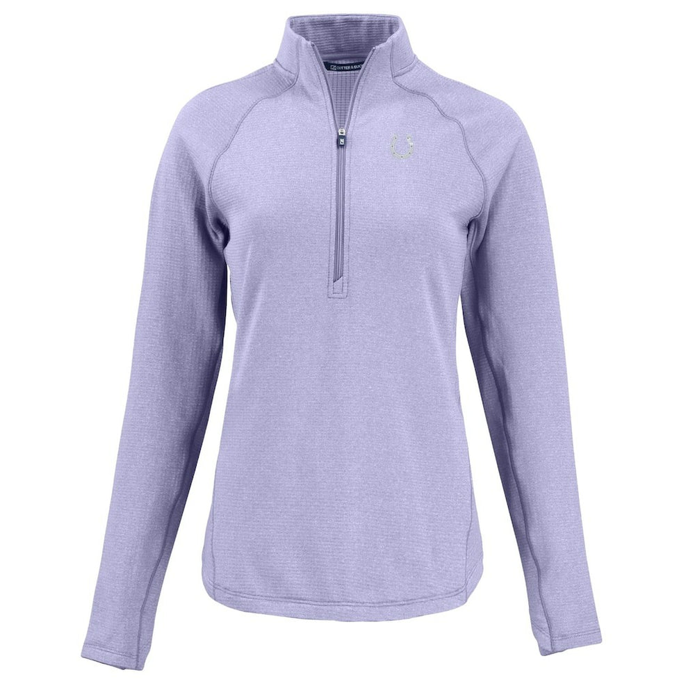 Indianapolis Colts Cutter & Buck Women's Peshastin Eco Fleece Recycled Half-Zip Top Purple - NFL