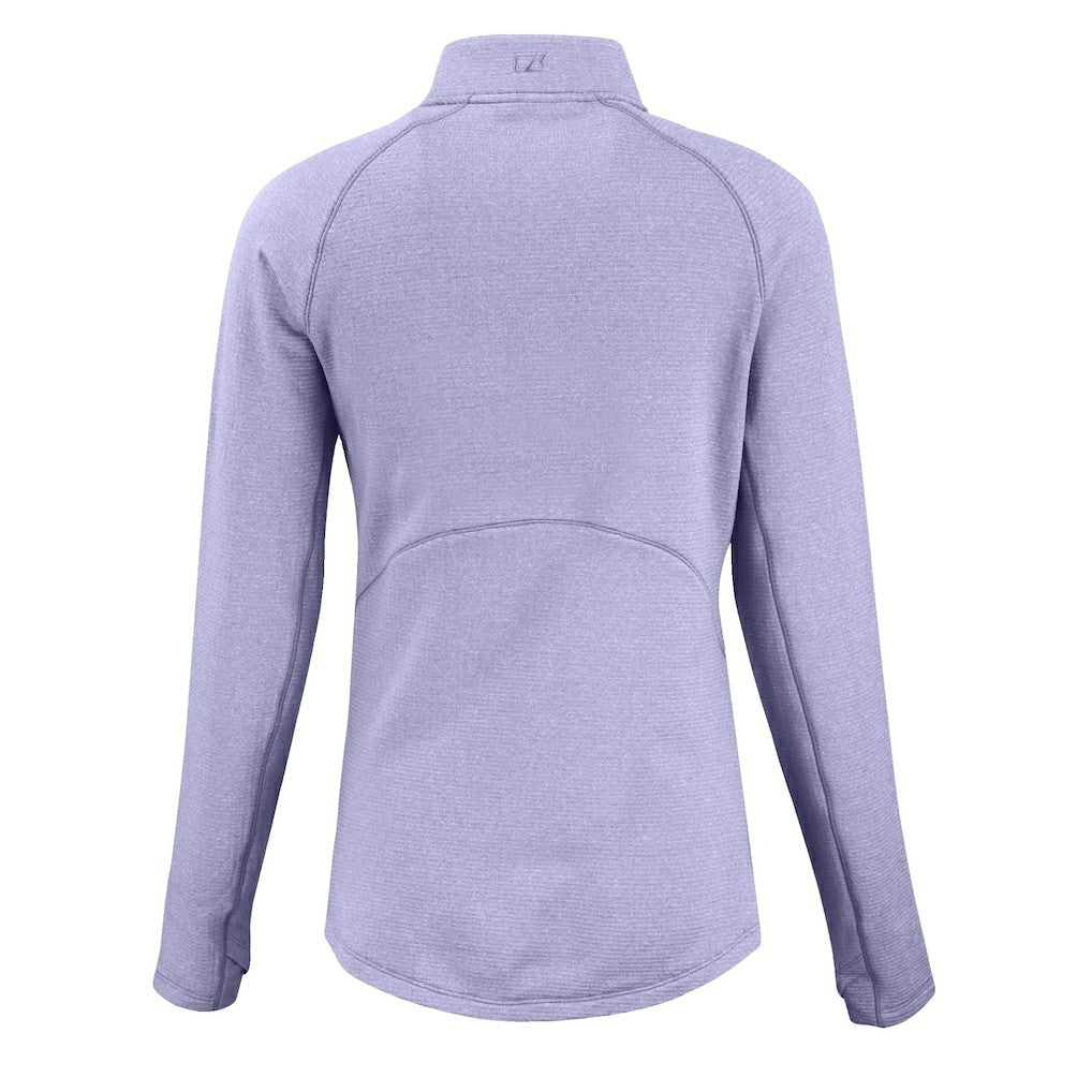 Jacksonville Jaguars Cutter & Buck Women's Peshastin Eco Fleece Recycled Half-Zip Top Purple - NFL