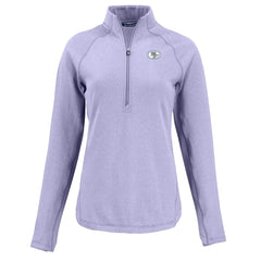 San Francisco 49ers Cutter & Buck Women's Peshastin Eco Fleece Recycled Half-Zip Top Purple - NFL