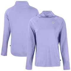 Indianapolis Colts Cutter & Buck Women's Coastline Epic Comfort Eco Recycled Funnel Neck Top Purple - NFL
