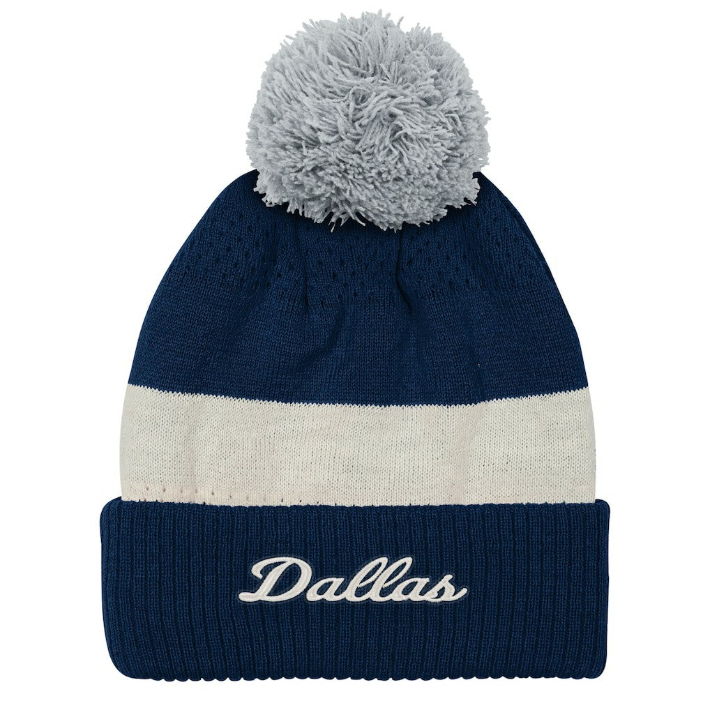 Dallas Cowboys Outerstuff Youth Modern Fan Cuffed Knit Hat with Pom Navy - NFL
