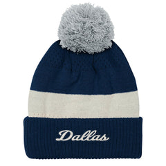 Dallas Cowboys Outerstuff Youth Modern Fan Cuffed Knit Hat with Pom Navy - NFL