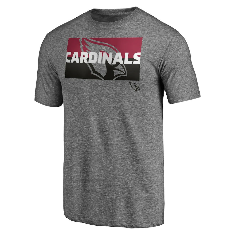 Arizona Cardinals Square Off Tri-Blend T-Shirt Heather Gray - NFL