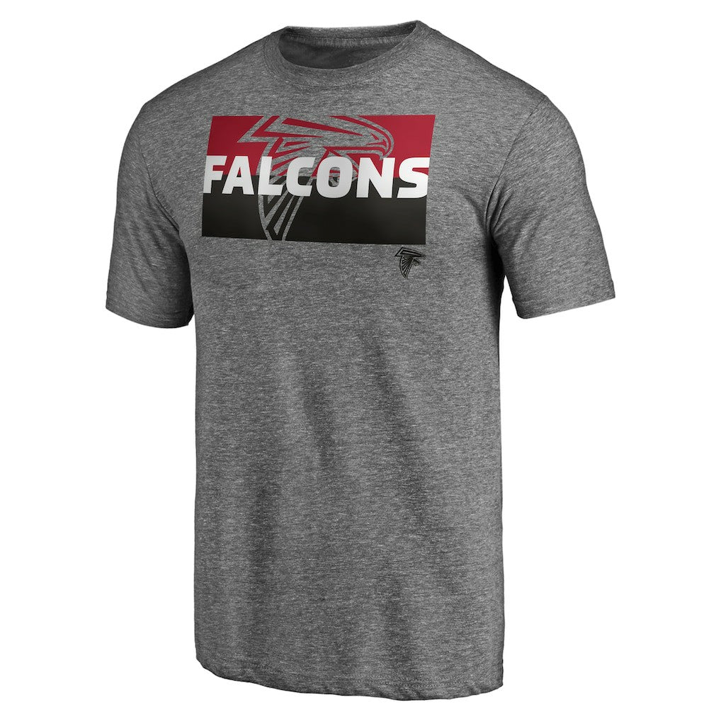 Atlanta Falcons Square Off Tri-Blend T-Shirt Heather Gray - NFL