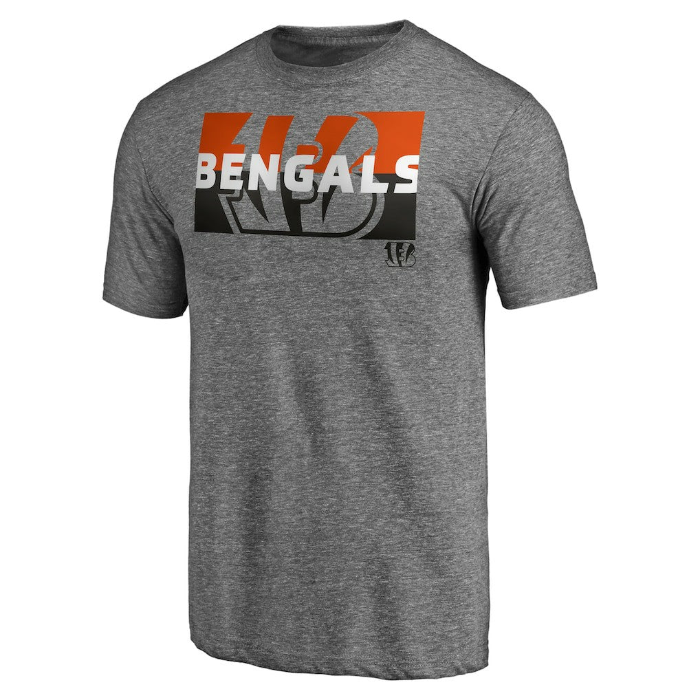 Cincinnati Bengals Square Off Tri-Blend T-Shirt Heather Gray - NFL