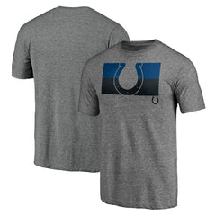 Indianapolis Colts Square Off Tri-Blend T-Shirt Heather Gray - NFL