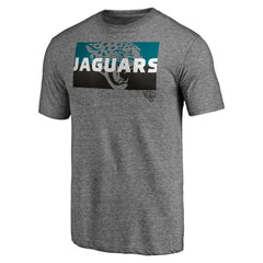 Jacksonville Jaguars Square Off Tri-Blend T-Shirt Heather Gray - NFL