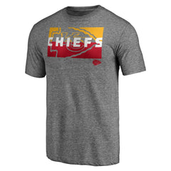 Kansas City Chiefs Square Off Tri-Blend T-Shirt Heather Gray - NFL