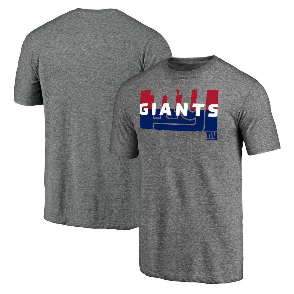 New York Giants Square Off Tri-Blend T-Shirt Heather Gray - NFL