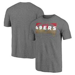 San Francisco 49ers Square Off Tri-Blend T-Shirt Heather Gray - NFL