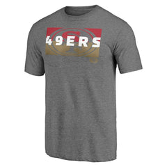 San Francisco 49ers Square Off Tri-Blend T-Shirt Heather Gray - NFL