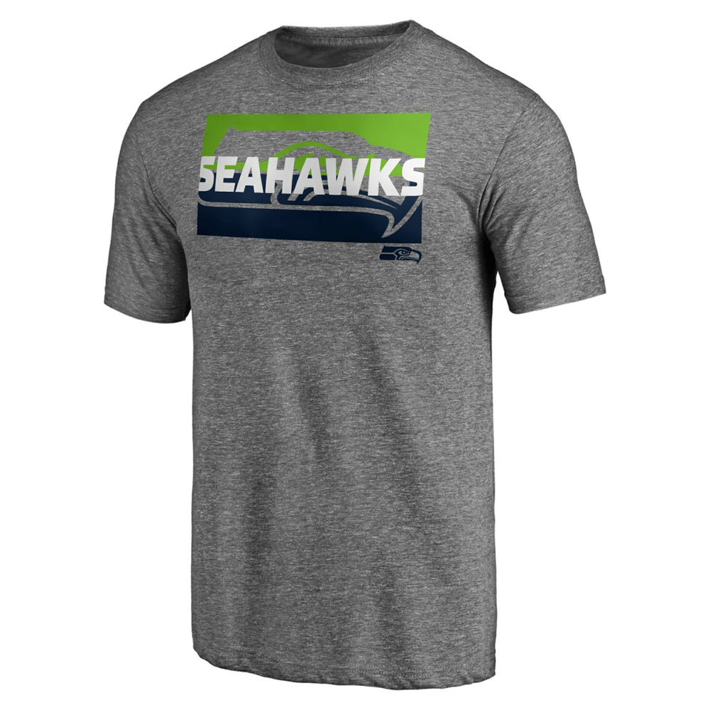 Seattle Seahawks Square Off Tri-Blend T-Shirt Heather Gray - NFL