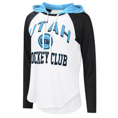 Utah Mammoth - G-III 4Her by Carl Banks Women's VIP Raglan Long Sleeve Hoodie T-Shirt White