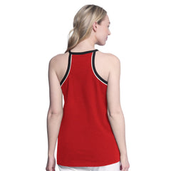 New Jersey Devils - G-III 4Her by Carl Banks Women's Curveball Racerback Scoop Neck Slub Tank Top Red