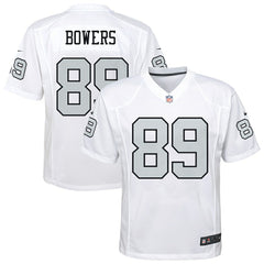 Brock Bowers Las Vegas Raiders Youth Alternate Game Jersey White - Nike