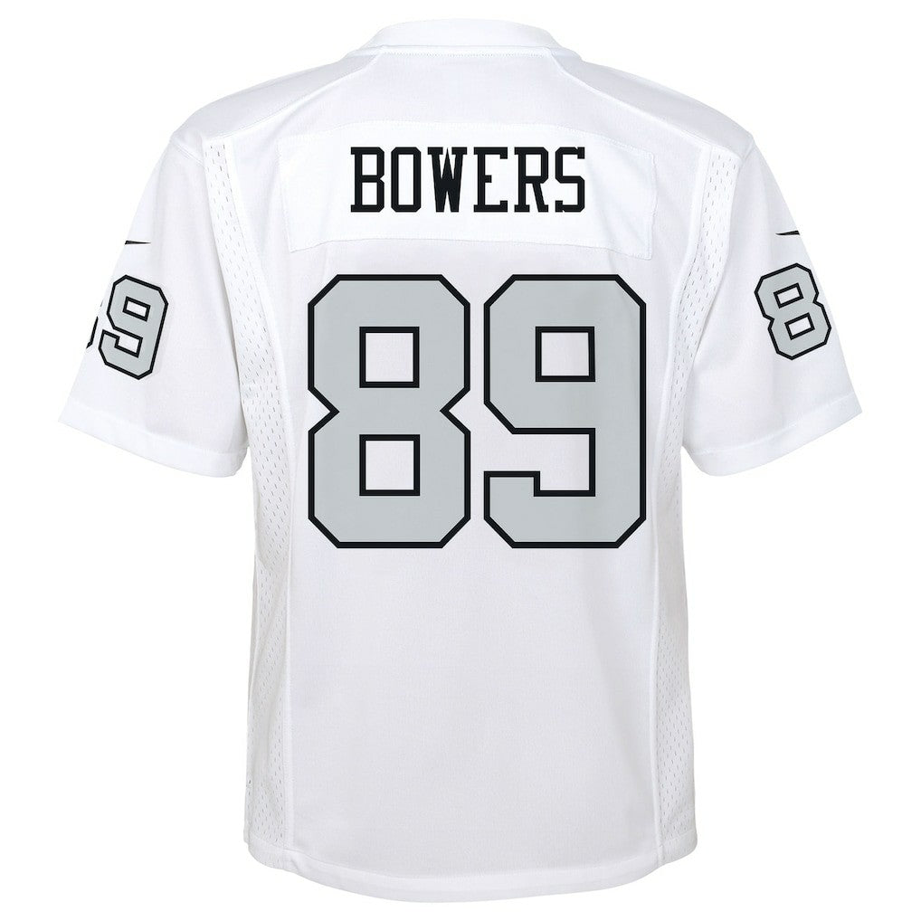 Brock Bowers Las Vegas Raiders Youth Alternate Game Jersey White - Nike