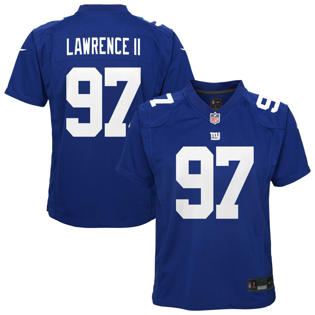 Dexter Lawrence New York Giants Youth Game Jersey Royal - Nike