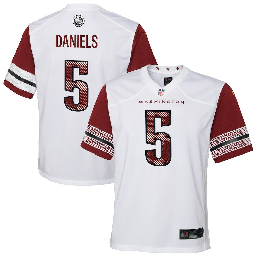 Jayden Daniels Washington Commanders Youth Game Jersey White - Nike